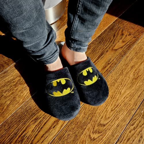 DC Comics The Batman Superman Zapatillas Casa Hombre Invierno Divertidas Pantuflas 43-44 Zapatillas Batman
