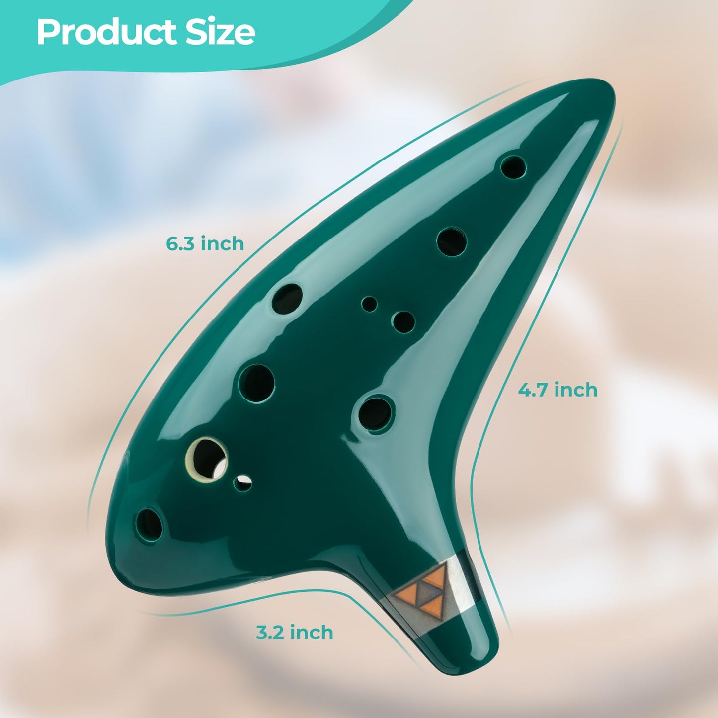 Ocarina del Tiempo Cerámica – Melodías de Hyrule en tus Manos