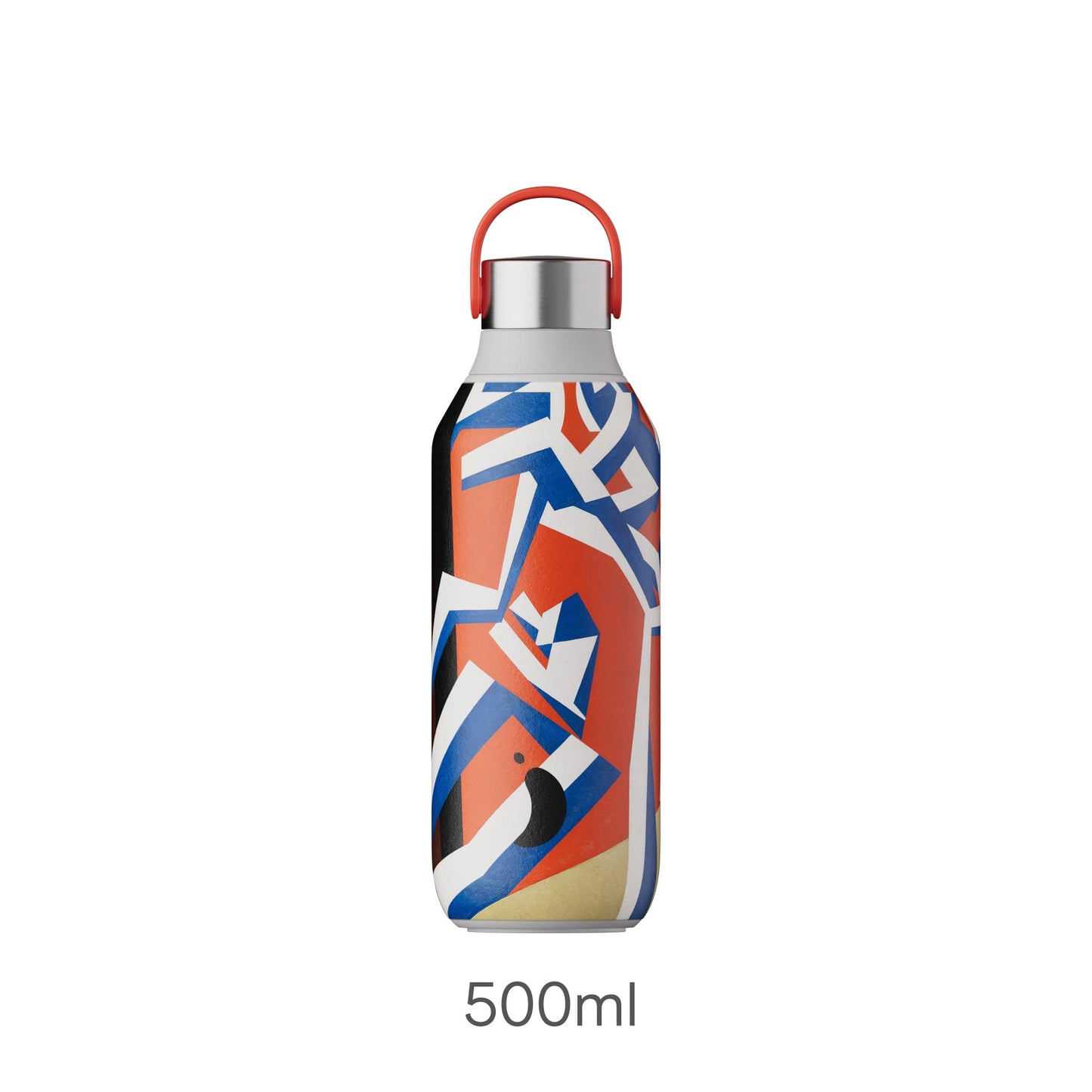 Chilly's Bottle Serie 2 - Botellas térmicas de Acero Inoxidable con gollete Suave y asa - Tate - David Bomberg, 500ml