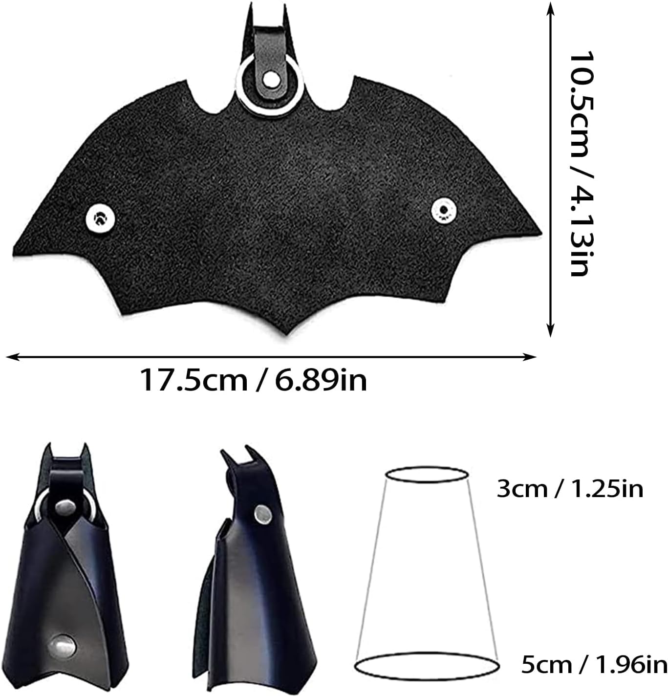 Ahaimy Llavero Batman, funda para llaves de piel sintética de Batman, funda para llaves de piel sintética, llavero de murciélago, llavero de cuero para coche, organizador de llaves, para todo tipo de