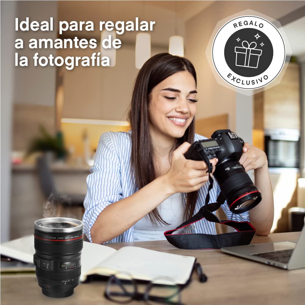 Tazas graciosas con frase Tazas originales para regalar Regalos originales para hombre y mujer Caja regalo cumpleaños Amigo invisible (Objetivo Camara)