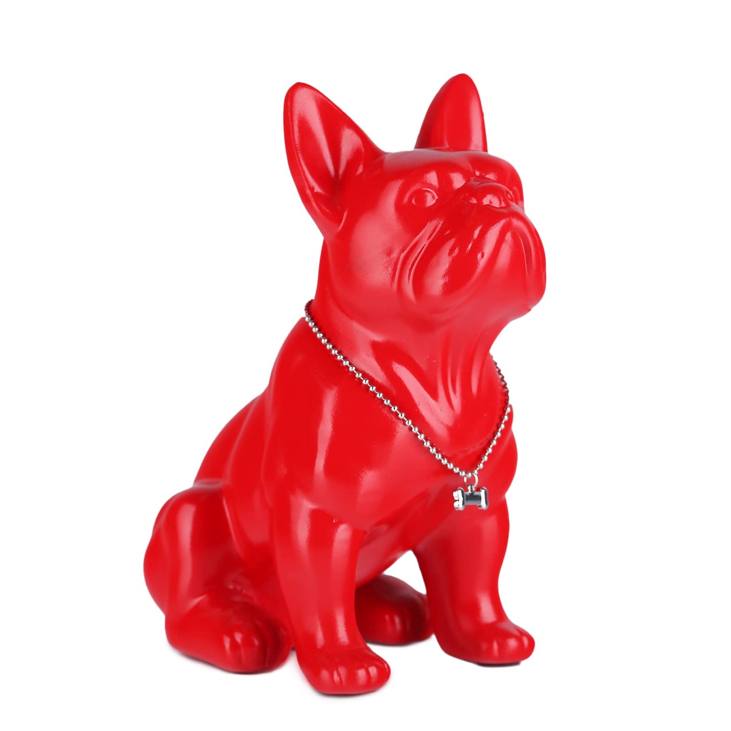 suruim Estatua de Bulldog inglés de Resina, Escultura Francesa, decoración del hogar, Figuras coleccionables Modernas, Artes para Perros, decoración de Escritorio 9 Pulgadas, 7.5 x 4.3 x 9 Pulgadas