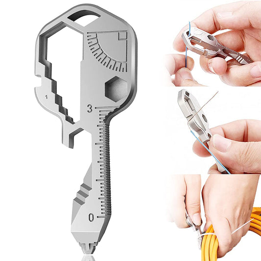 Llave 24 en 1 – Herramienta multiusos que cabe en un llavero