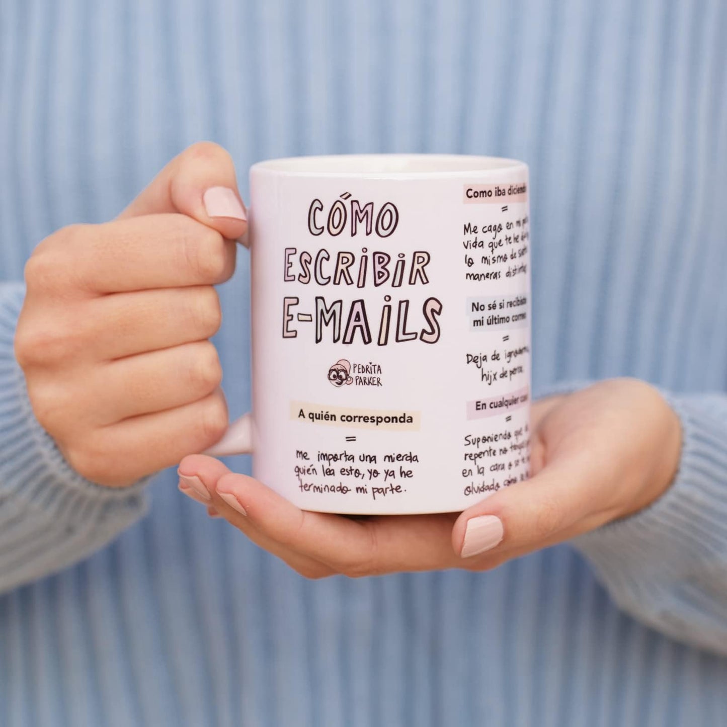 Pedrita Parker Taza desayuno - Como escribir un e-mail - Taza cerámica de 33cl