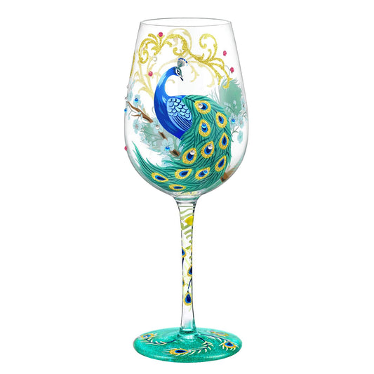 Copa de vino pavo real – Un plumaje digno de brindar