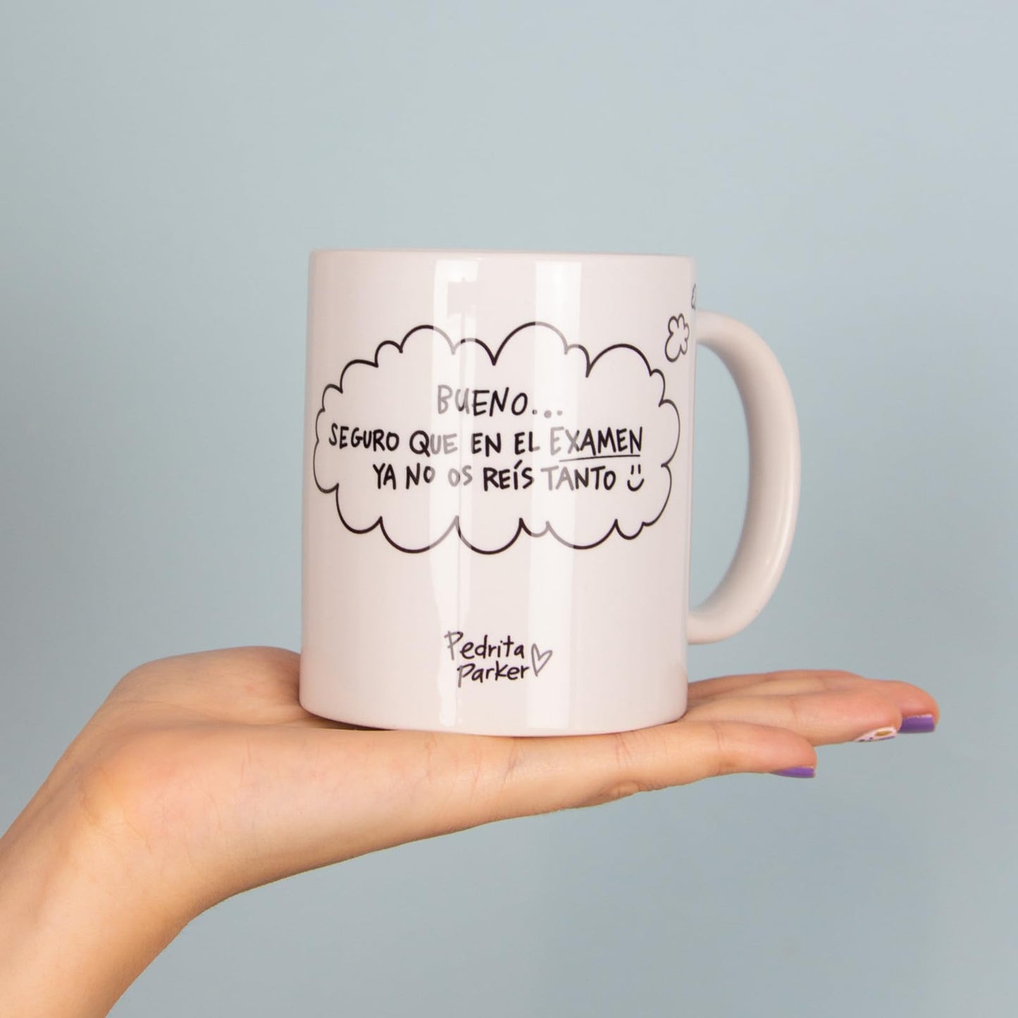 Pedrita Parker Taza desayuno para Profesores - Así nos reímos todos - Taza café divertida