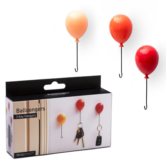 Balloongers – Ganchos para llaves con forma de globo