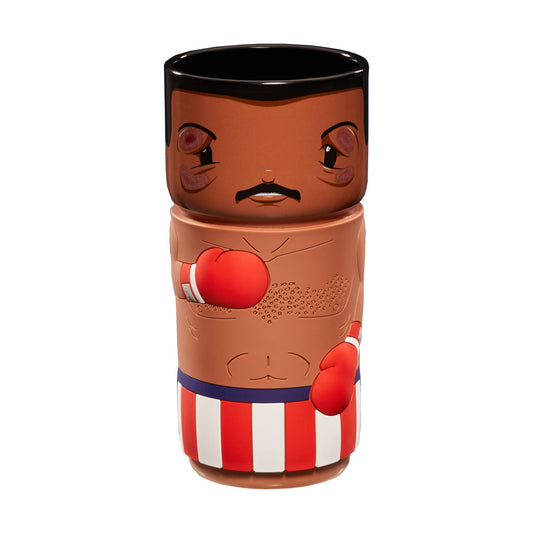 numskull CosCups by Rocky Apollo Creed - Taza de cerámica con funda de goma, 400 ml, producto oficial de Rocky