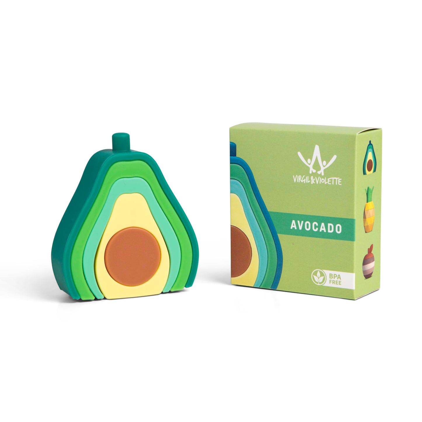 Aguacate Apilable Montessori – Diversión Saludable para Bebés