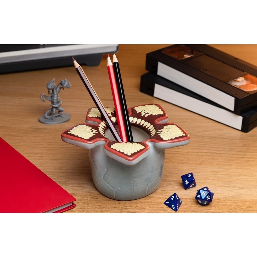 Stranger Things Demogorgon Ceramic Planter or Pen Holder | Officially Licensed Stranger Things Merchandise and Desk Décor