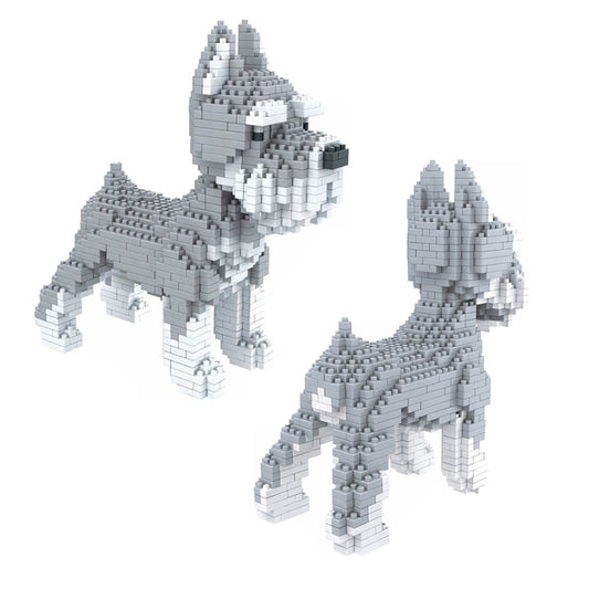 Schnauzer de bloques – Construye tu propio perro miniatura