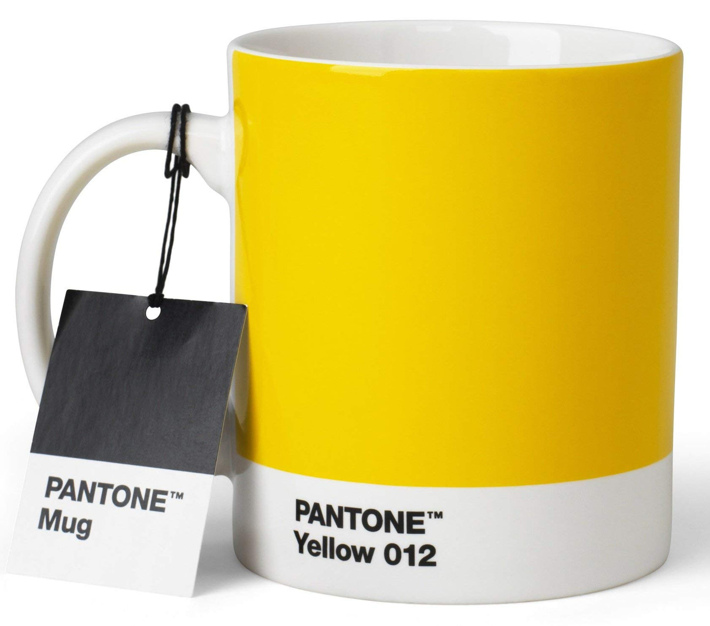 Pantone Mug, Coffee/Tea Cup, Fine China (Ceramic), 375 ml, Yellow 012 C, Porcelana, 1 Unidad (Paquete de 1)