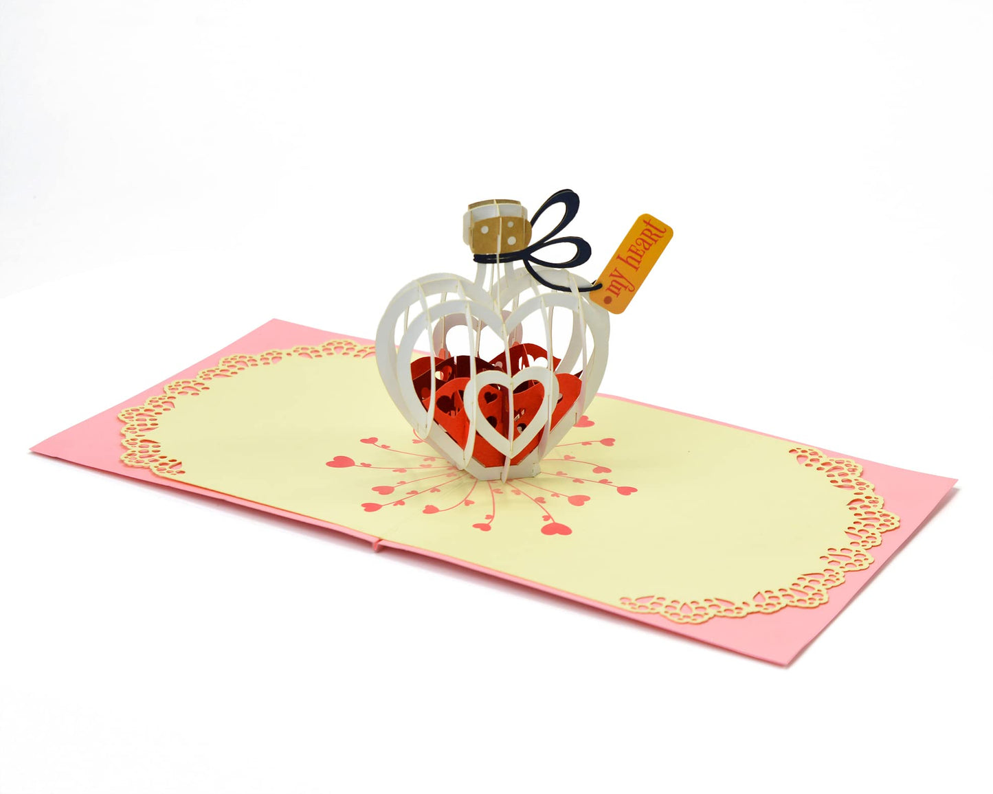 CUTPOPUP Mi Corazón - Tarjeta Felicitacion Boda, Tarjeta San Valentin, Regalos Originales Para Mujer (My Heart) US8-LO108ES