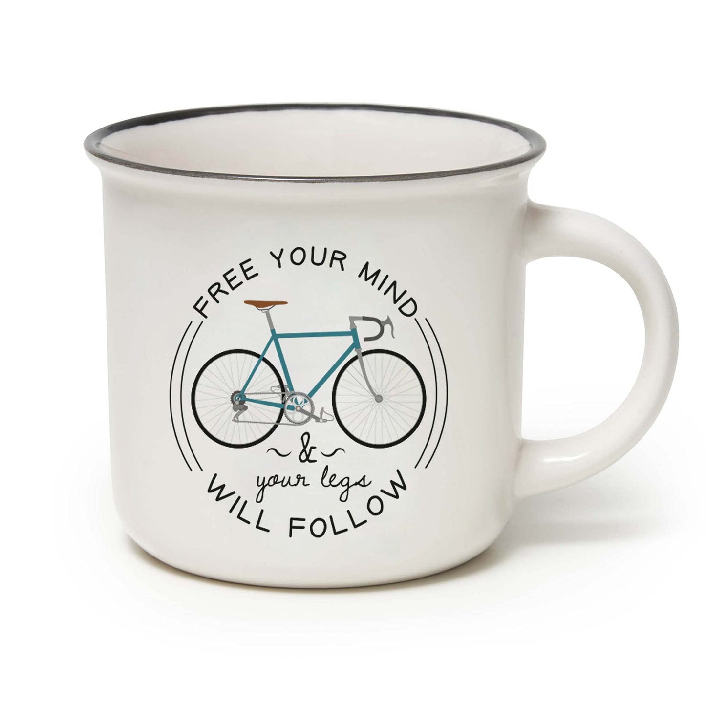 Legami Cup-Puccino Bike Taza, porcelana Bone China, multicolor