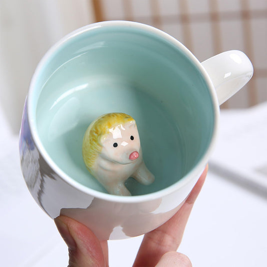 Taza erizo 3D sorpresa – Café con pinchos de simpatía
