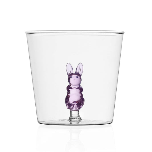 Vaso con conejo rosa – Un salto de ternura en tu bebida