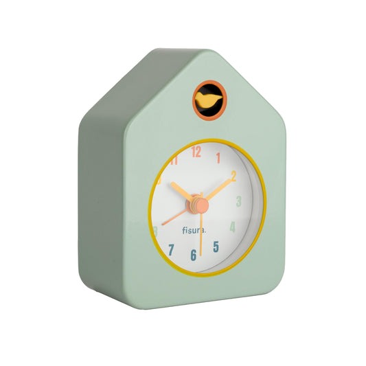 Mini despertador casita – Verde que te quiero fuera de la cama