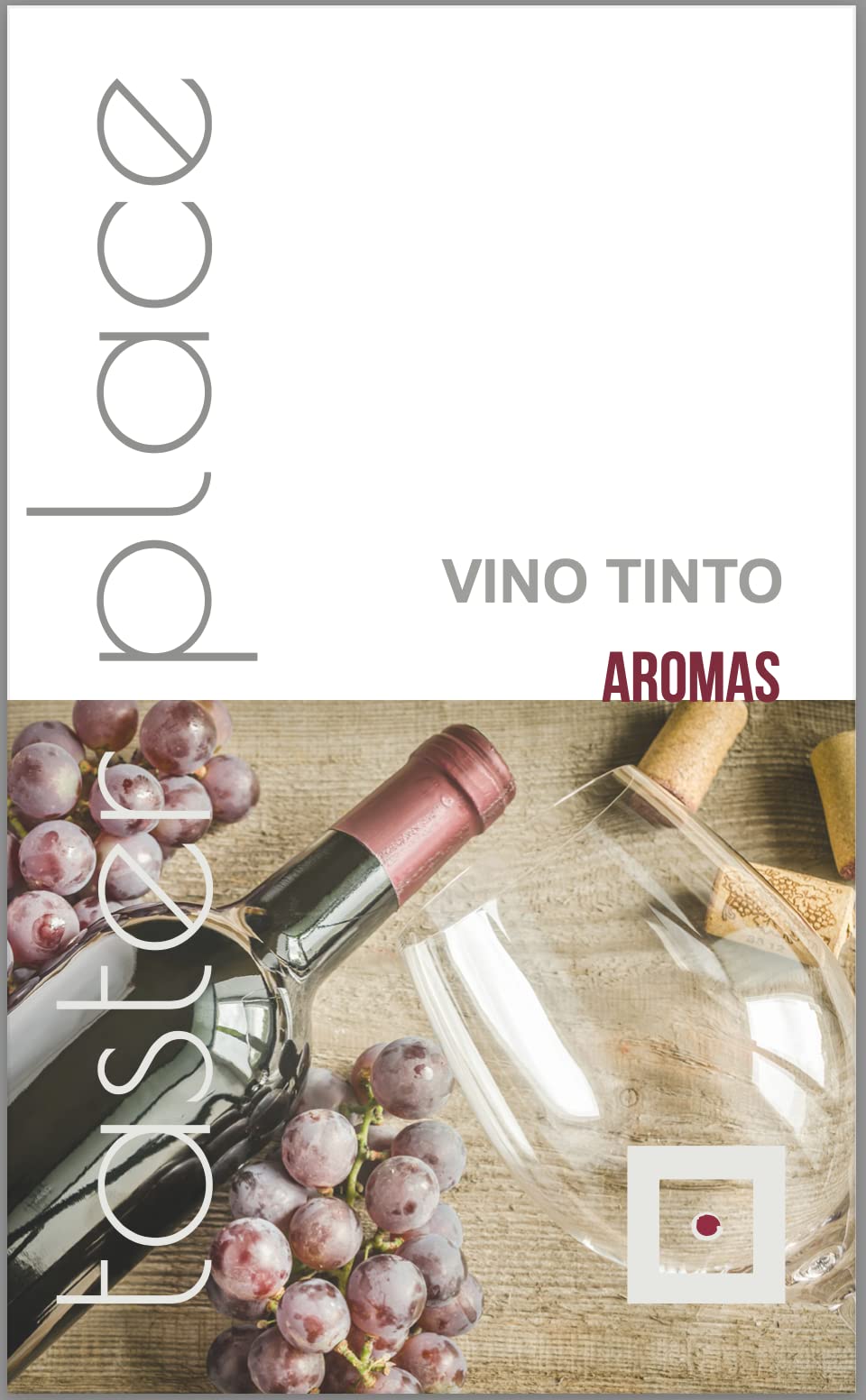 TASTERPLACE Set de aromas de vino tinto - versión en español - para sommeliers - para amantes del vino - herramienta de degustación.