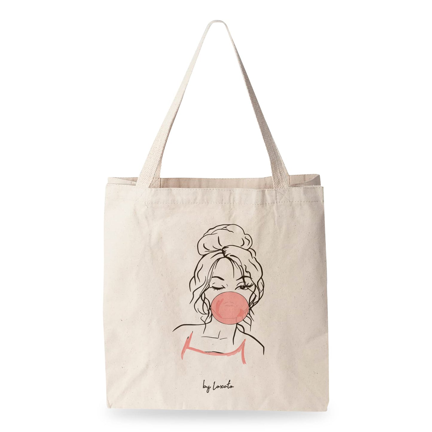 Minimal chic – Bolsa con ilustración y mucho rollo