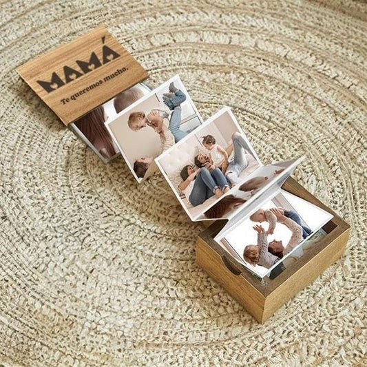 Mini caja álbum de fotos para mamá – Sorpresa que se despliega en amor