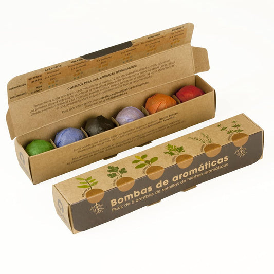 Bombas de hierbas aromáticas Resetea – Planta sabor en solo 20 días