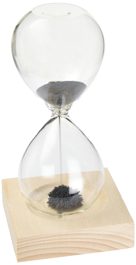 Reloj de arena magnética – Tiempo que forma arte