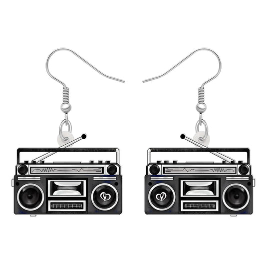 Pendientes Radio Vintage – Sintoniza la nostalgia de los 80