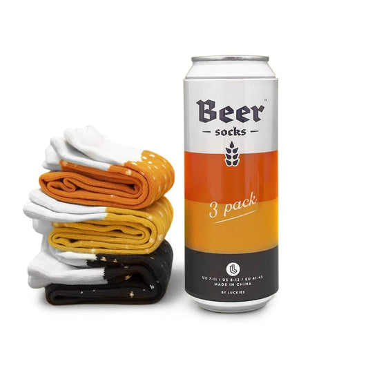 Calcetines de cerveza – Regalo en lata con sabor a humor