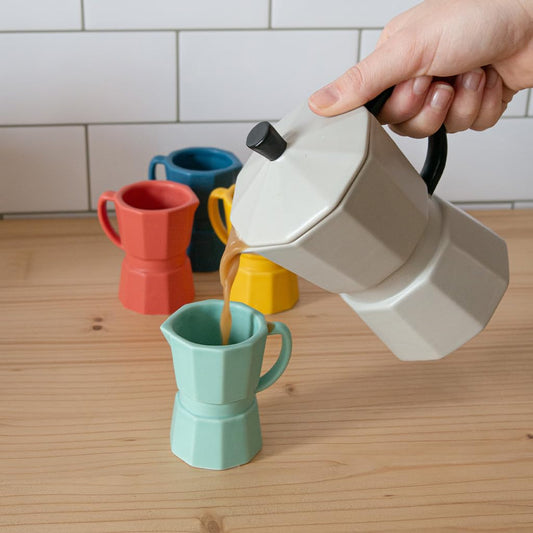 Set de tazas moka – Espresso con arte y color en cada sorbo