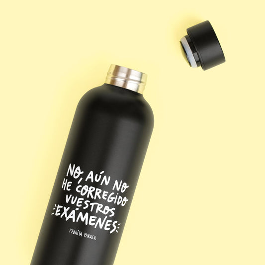 No, aún no he corregido – Botella térmica para profes sin tiempo (pero con estilo)
