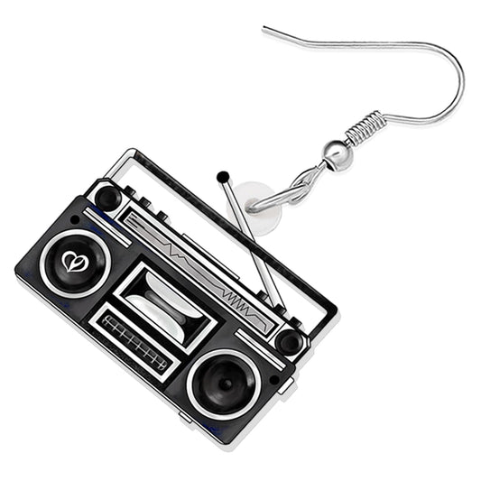 Pendientes Radio Vintage – Sintoniza la nostalgia de los 80