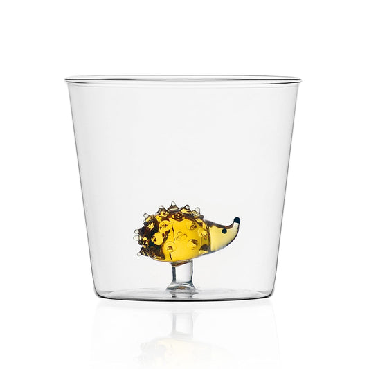 Vaso con caracola – El mar servido en cristal