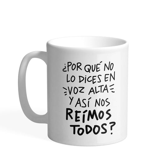 Pedrita Parker Taza desayuno para Profesores - Así nos reímos todos - Taza café divertida