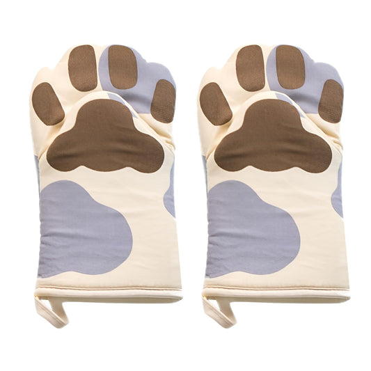 Guantes de horno huella de gato – Protección con garra y ternura