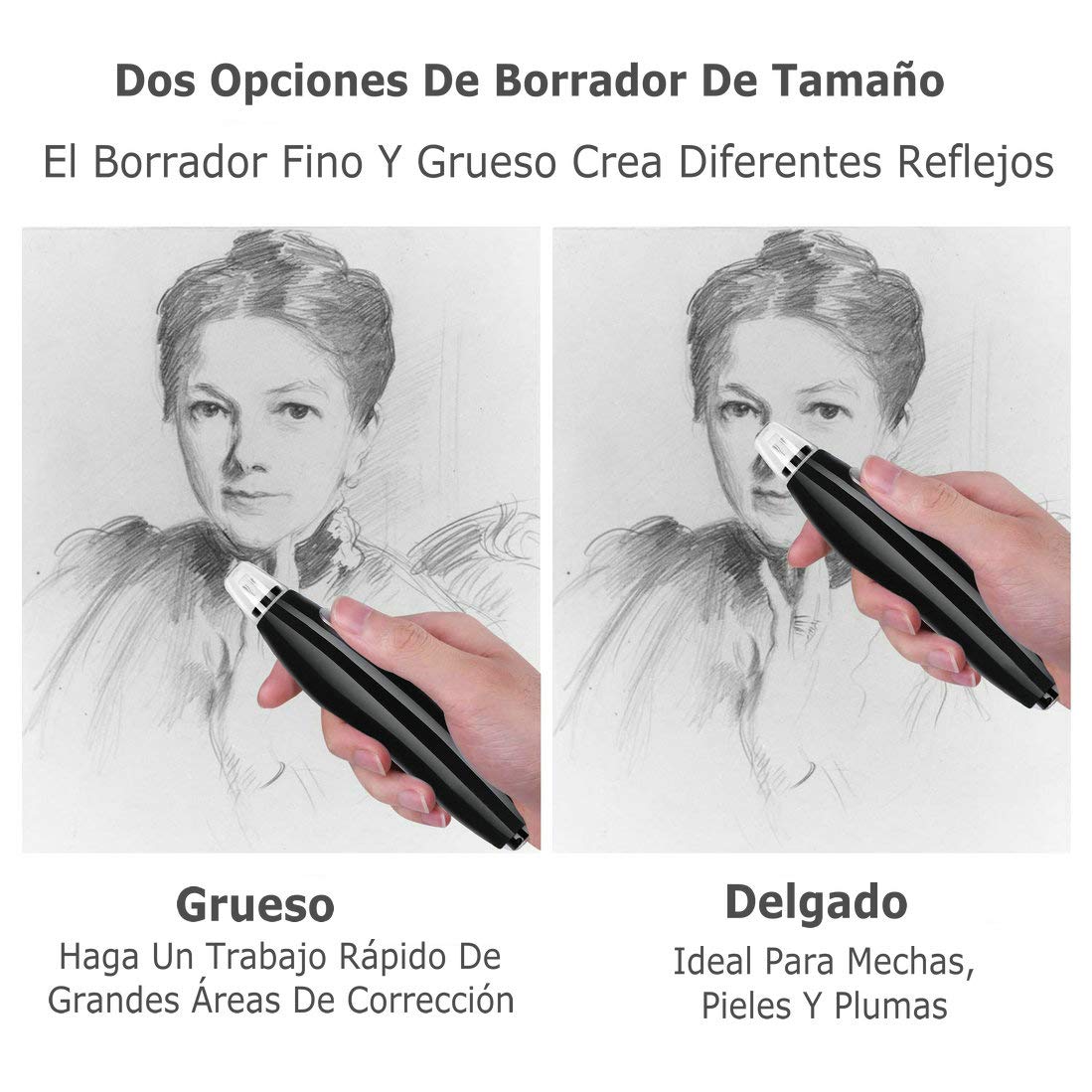 Borrador automático – Pulsa y borra como por arte de magia