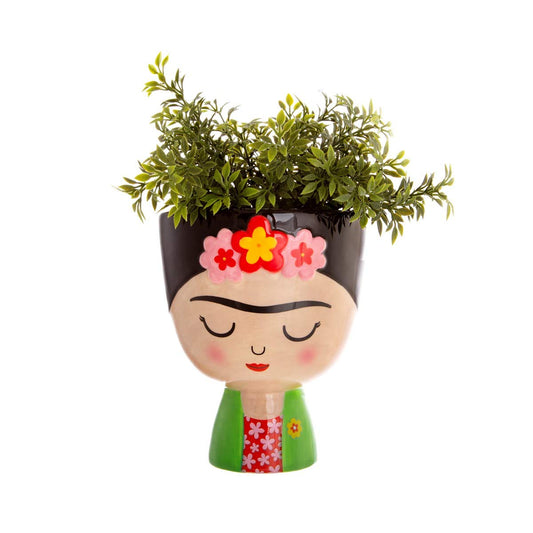 Macetero Frida Kahlo – Arte, color y feminidad en cerámica