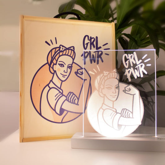 Lámpara personalizada con tu foto – Con brillo emocional