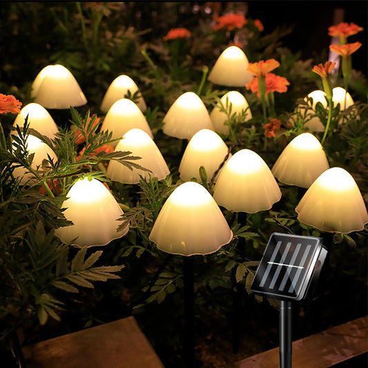 Guirnalda de hongos solares – Brillan de día, encantan de noche