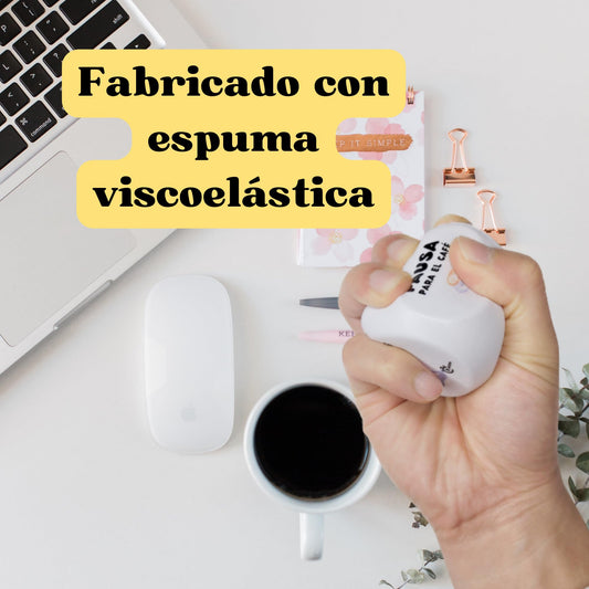 Cubo antiestrés oficina – Lanza, aprieta y respira