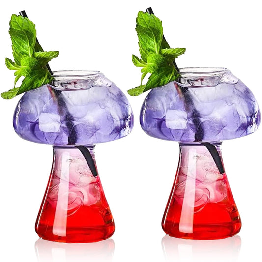 Copas de vino forma hongo – El brindis más psicodélico de la fiesta