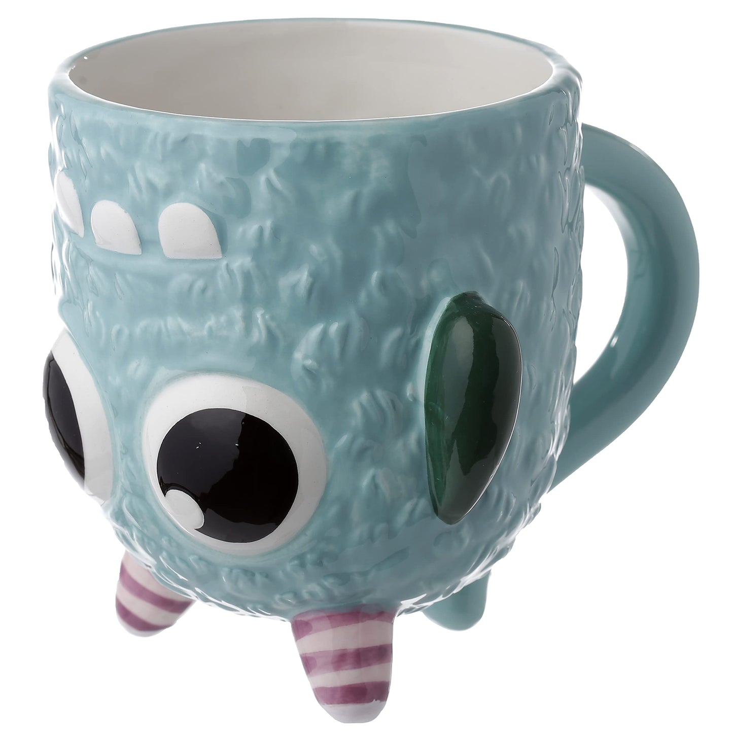 Puckator Mug Retournable Tête en Bas Monstarz-Monstre Bleu Tazas de Desayuno, Multicolor, único