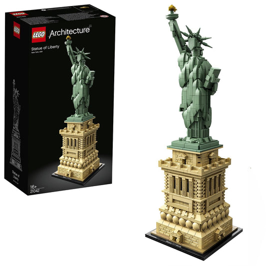 LEGO Architecture Estatua de la Libertad de Nueva York, Maqueta para Construir para Adultos y Adolescentes, Decoración de Casa y Oficina, Idea de Regalo para Hombres y Mujeres 21042