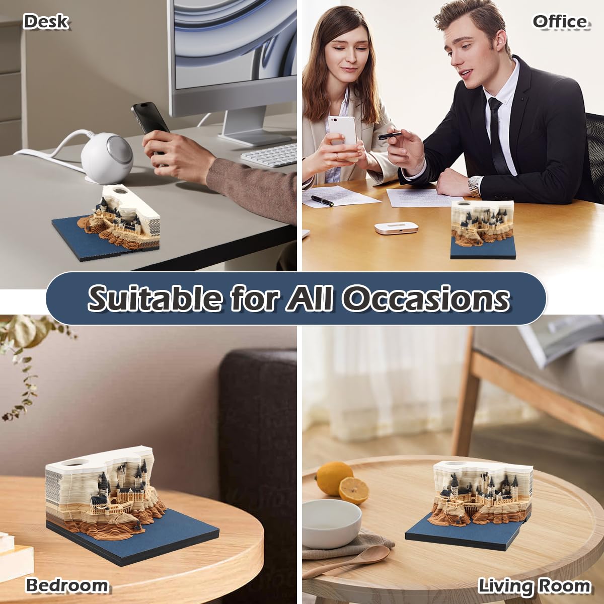 Calendario 3D Castillo Mágico 2026 – Un Palacio de Fantasía Iluminado