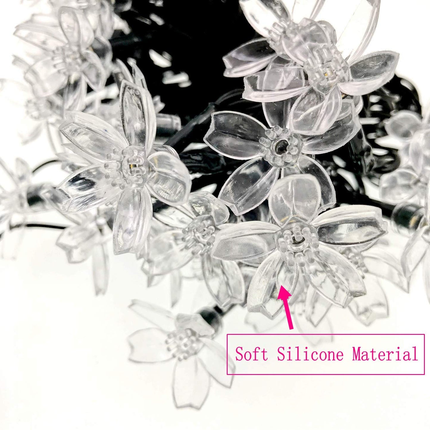 Guirnalda Solar Flores LED – Primavera Eterna para tus Noches