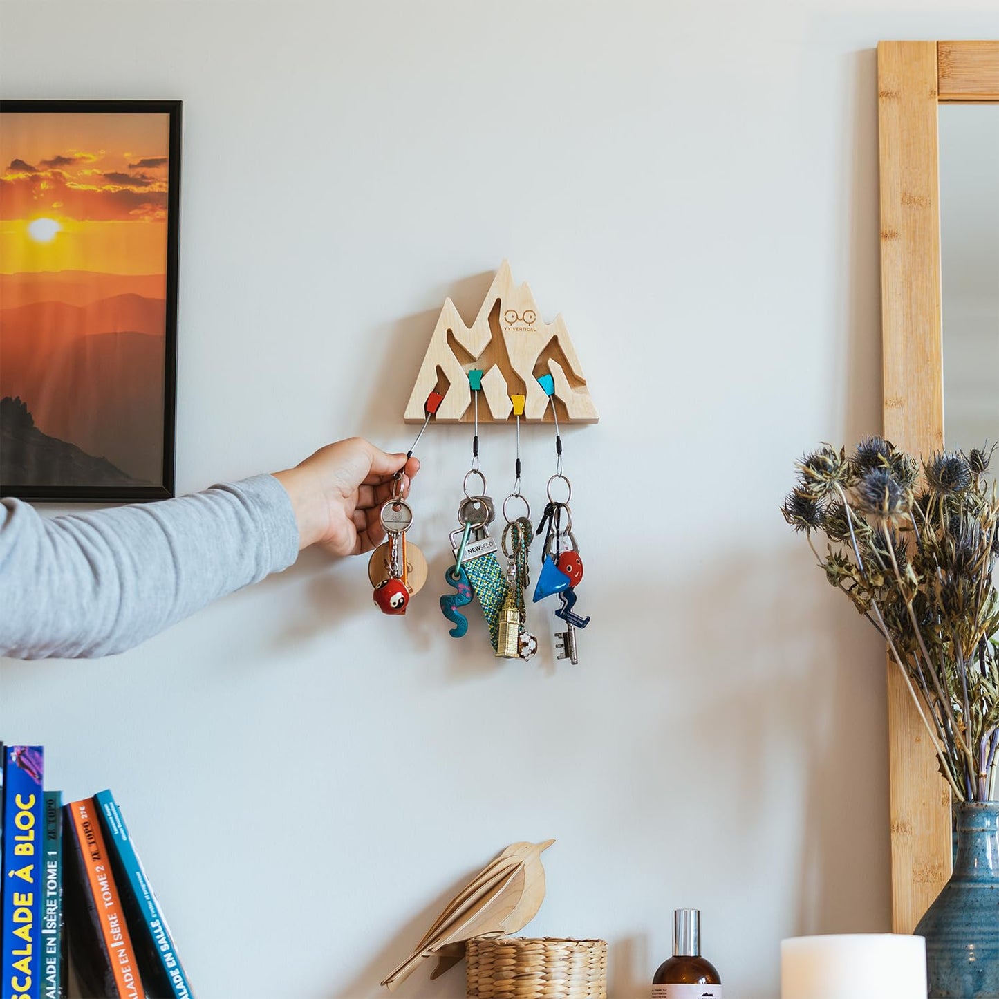 Colgador de Llaves Escalada – Grietas y Fisureros para tu Recibidor