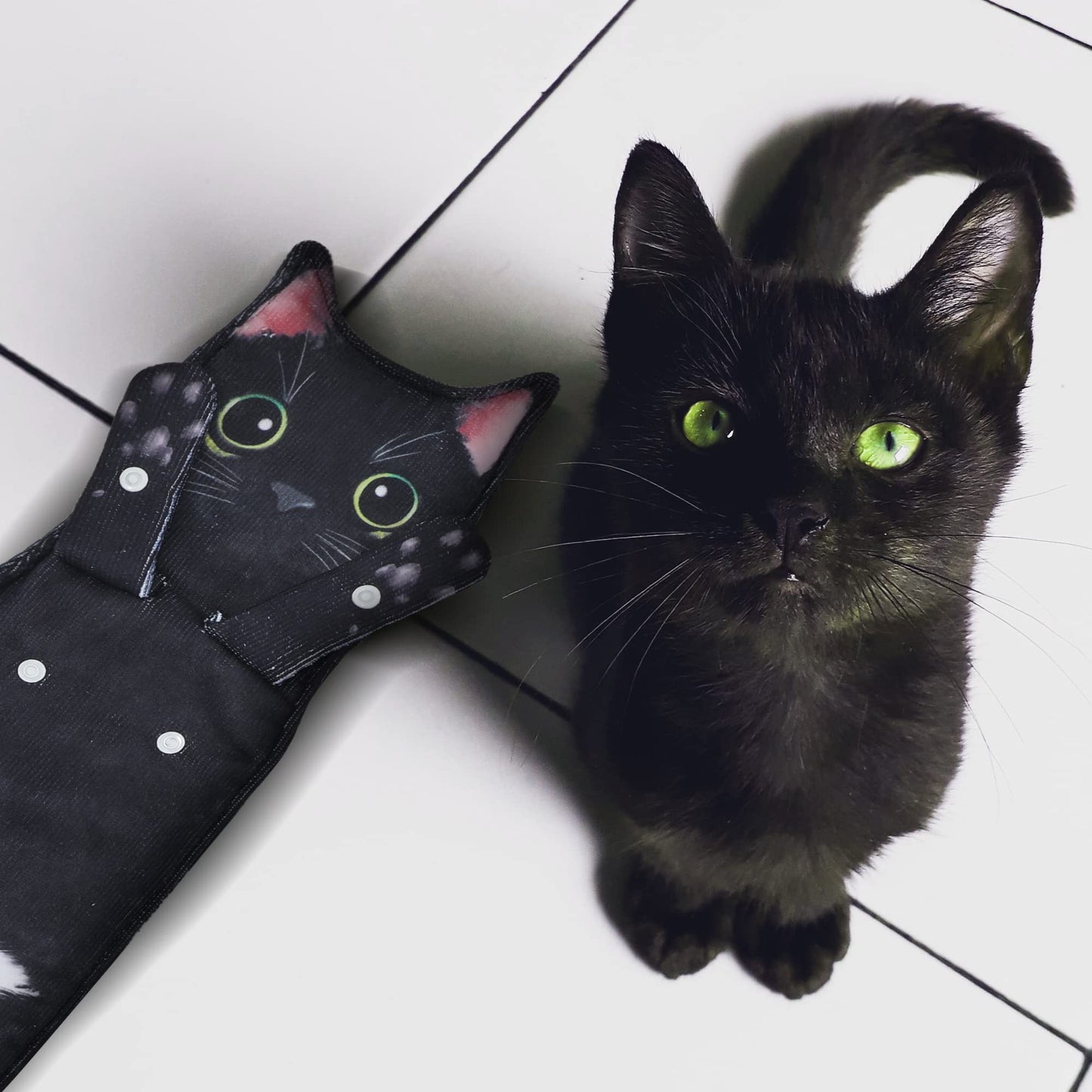 Divertidos Gatos Toalla de Mano-Decoración Gato Toalla Colgantes para Baño Trapos de Cocina-Animal Absorbente Suave Toallas-Regalos Graciosos para Originales Mujer Amantes de Los Gatos-Negro