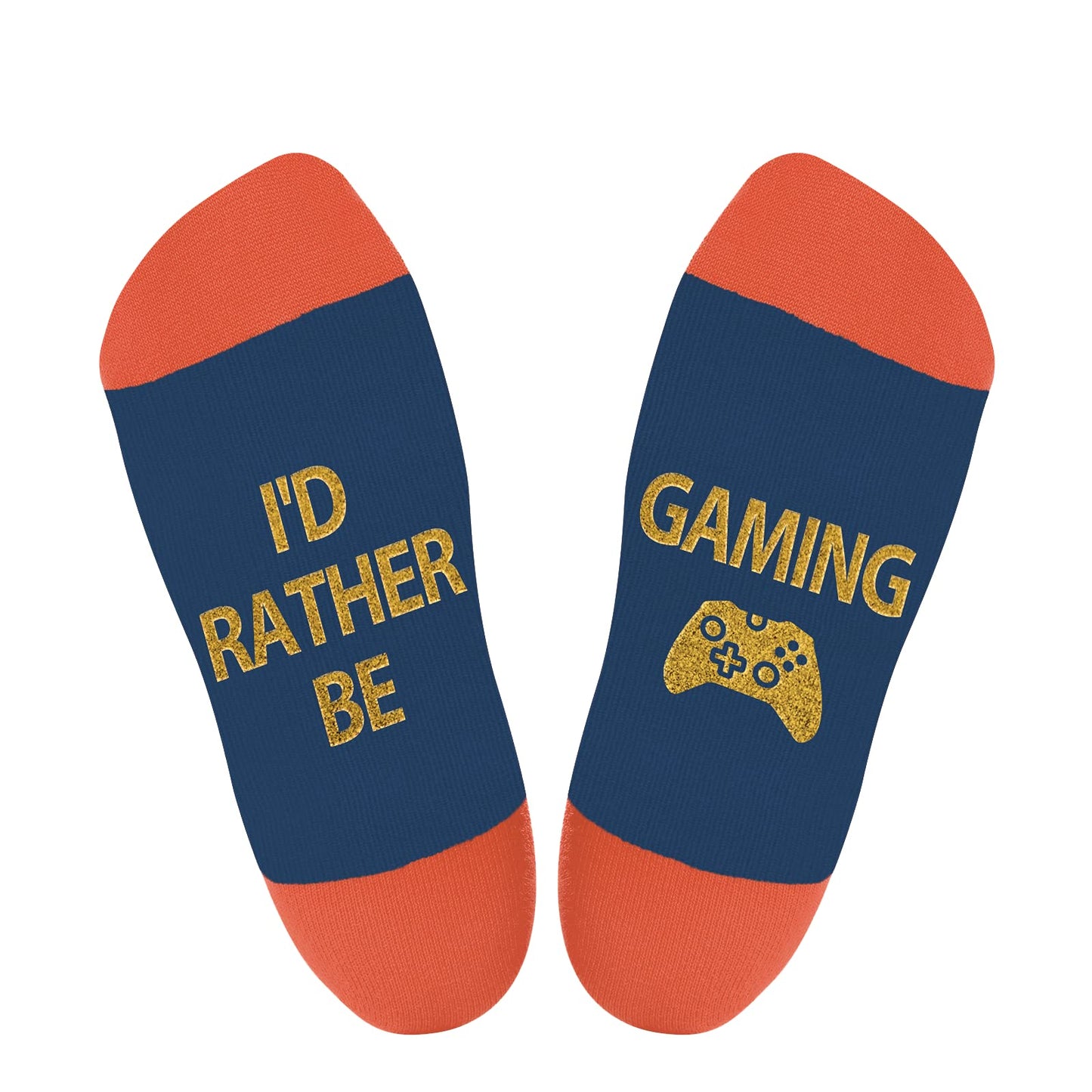 AGRIMONY Calcetines Divertidos Hombres-I’d Rather Be Gaming Personalizados Con Dibujos Algodón Graciosos Frikis Navidad Originales para Adolescentes Regalos