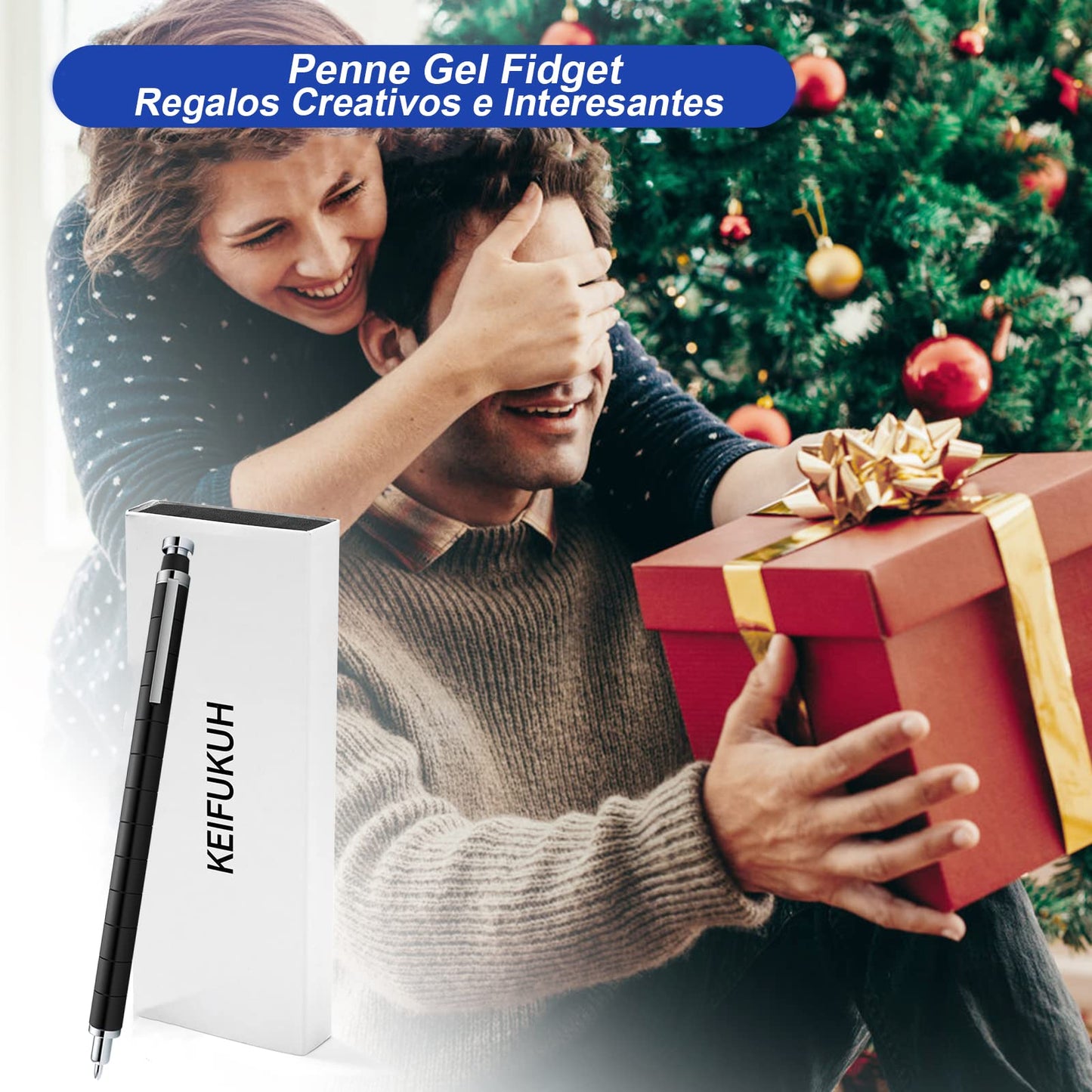 Geniales Bolígrafo Fidget Pen Regalos - Divertidos Regalos Cumpleaños para Hombre, Único Regalo Navidad para Niños 7+ Años, Pascua Regalos Gadget Chico Adolescentes, Regalos Novedad para Novio Marido