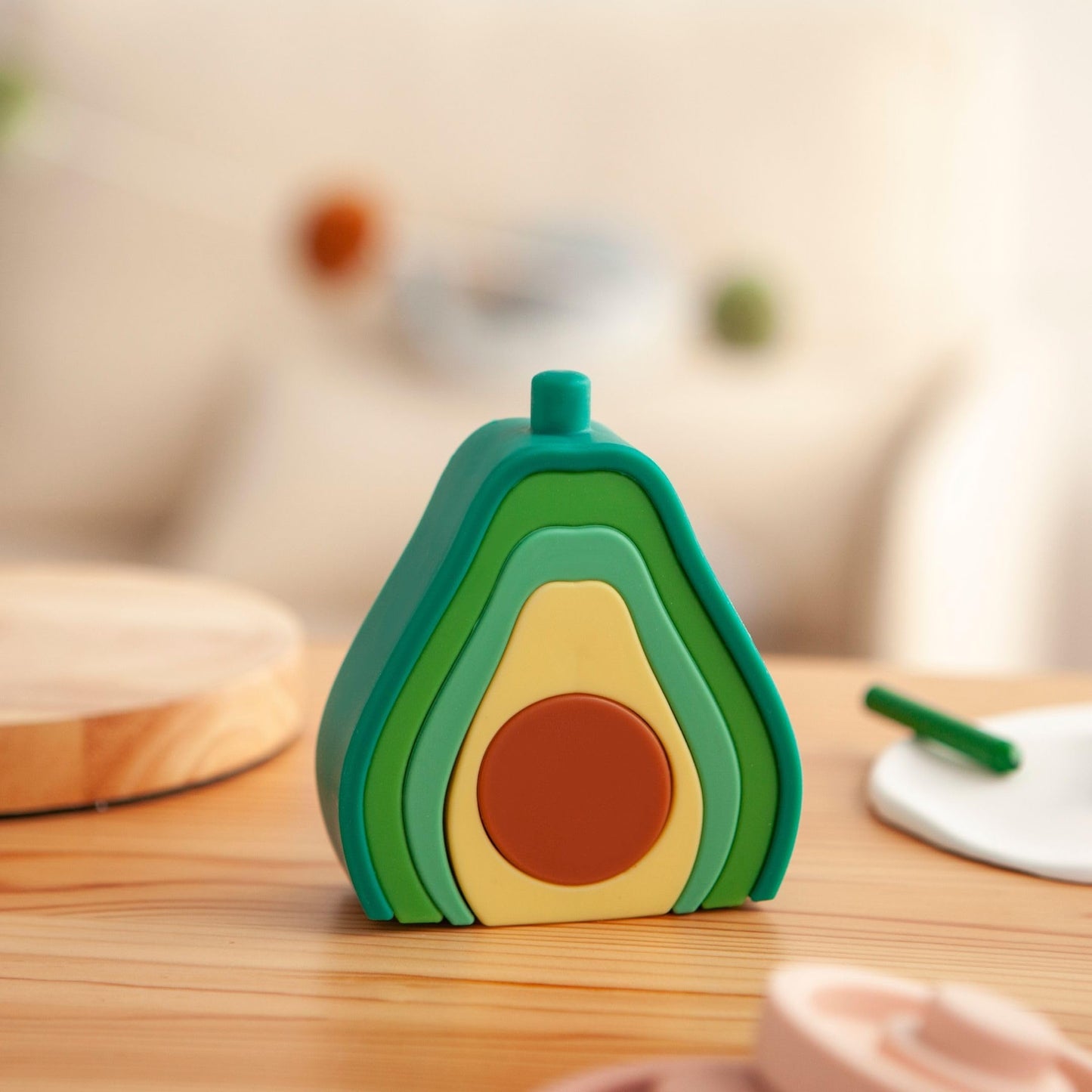 Aguacate Apilable Montessori – Diversión Saludable para Bebés