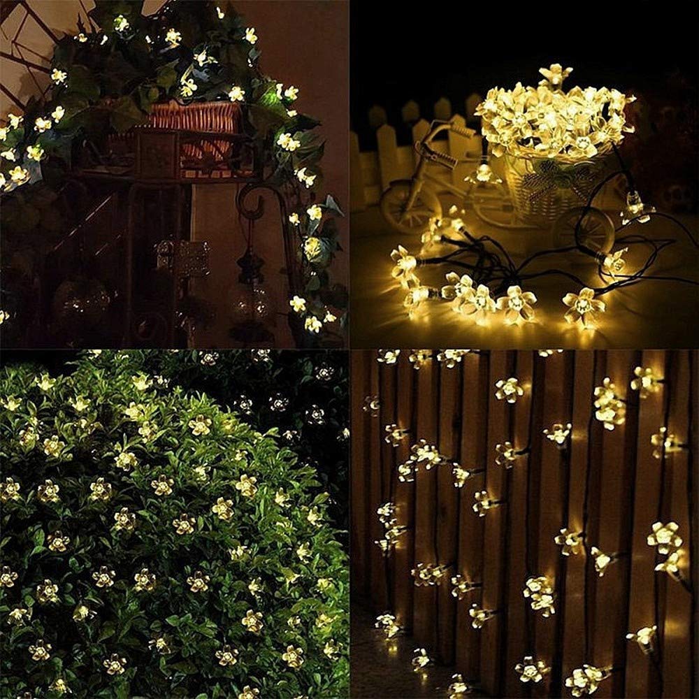 Guirnalda Solar Flores LED – Primavera Eterna para tus Noches